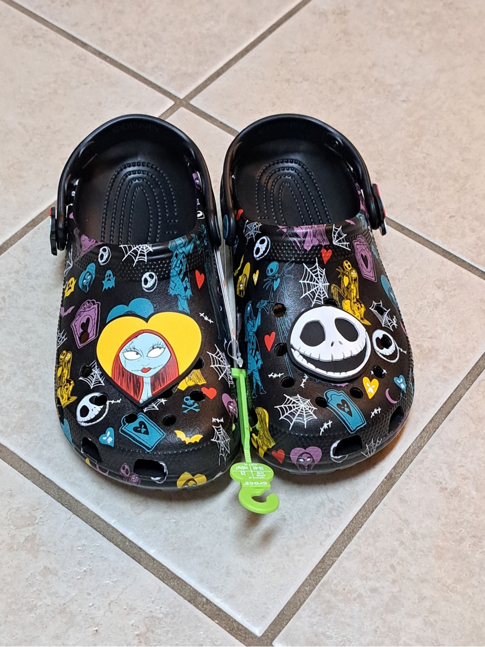 Crocs - Disney "The Nightmare Before Christmas" Classic Crocs - Women's size 9 - Picture 2 of 9